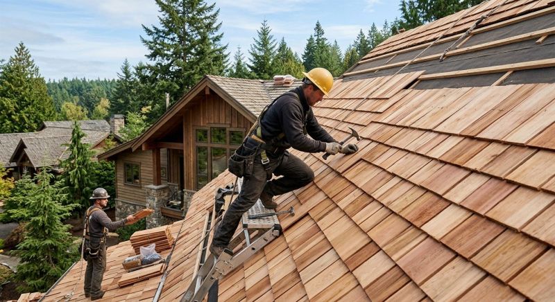 Cedar Roof Stain Removal Service